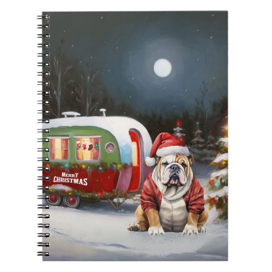 Carnet Winter Bulldog Caravan Christmas Adventure (Devant)