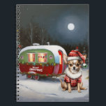 Carnet Winter Chihuahua Caravan Christmas Adventure<br><div class="desc">Laissez-vous tenter par la magie d'une nuit d'hiver enneigée alors qu'une caravane glisse gracieusement à travers le paysage illuminé par la lune. La beauté sereine de la neige scintillante et l'éclat enchanteur de la lune créent une scène captivante, promettant une aventure de Noël inoubliable remplie de chaleur, de joie et...</div>