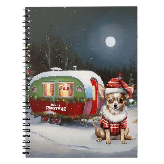 Carnet Winter Chihuahua Caravan Christmas Adventure (Devant)