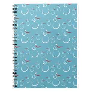 Carnet Winter Cyan Cute Snowman Famille Motif