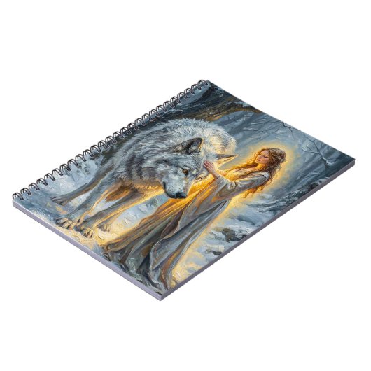 Carnet Winter Goddess & White Wolf (Côté gauche)