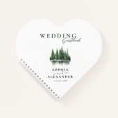 Carnet Winter Pine Forest Wedding Guestbook (Devant)