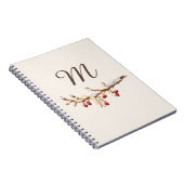 Carnet Winter Pinecone & Berry  Monogram (Côté Droit)