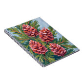 Carnet Winter Pinecones | Nature Watercolor Painting (Côté Droit)