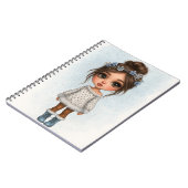 Carnet Winter Snowflake Girl Notebook (Côté gauche)