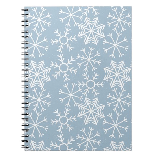 Carnet Winter SNOWFLAKES sans couture motif + vos idées (Devant)