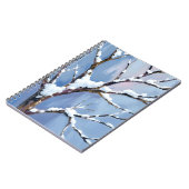 Carnet Winter Wonderland Snowy Tree Branches Painted (Côté gauche)