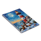 Carnet Wirehaired Pointing Griffon Christmas Lighthouse (Côté Droit)
