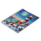 Carnet Wirehaired Pointing Griffon Christmas Lighthouse (Côté gauche)