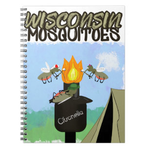 Carnet Wisconsin Mosquitoes Cartoon
