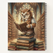 Carnet Wise Owl Librarian Vintage Art Notebook (Dos)