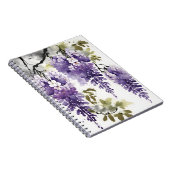 Carnet Wisteria - Fleurs aquarelle (Côté Droit)