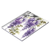 Carnet Wisteria - Fleurs aquarelle (Côté gauche)