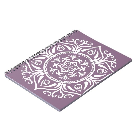 Carnet Wisteria Mandala (Côté gauche)