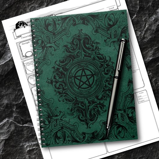 Carnet Witchery Flourish | Emerald Green Imaginaire Penta