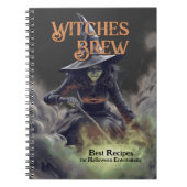 Carnet Witches Brew Meilleures recettes pour Halloween (Devant)