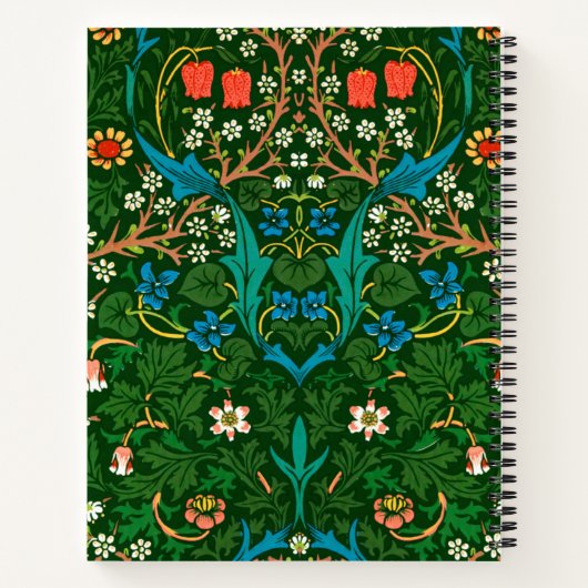 Carnet WM Morris Blackthorn Motif Art nouveau (Dos)