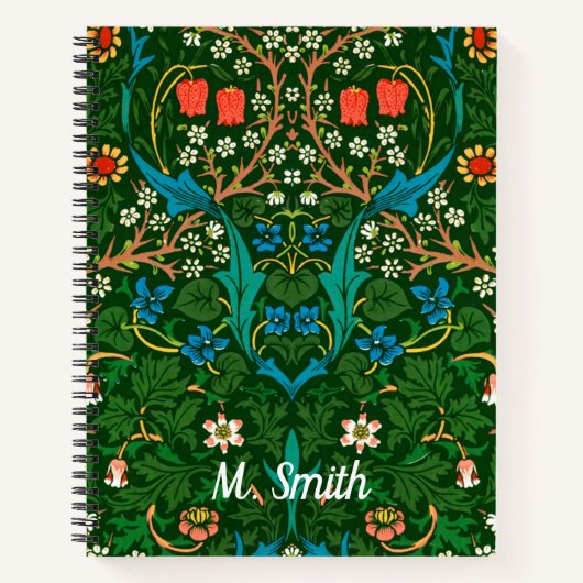 Carnet WM Morris Blackthorn Motif Art nouveau (Devant)