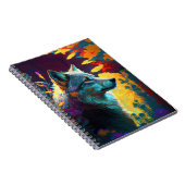 Carnet Wolf Animal Portrait Peinture Faune En Plein Air (Côté Droit)