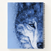 Carnet Wolf Blue Celestial Stars Cosmique Anxiété sociale (Dos)