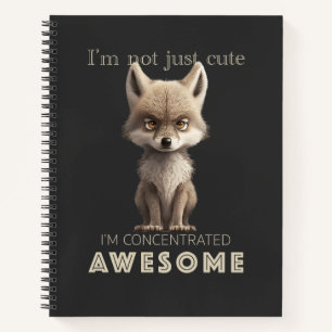 Carnet Wolf Concentré Awesome mignon adorable drôle