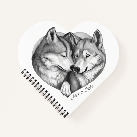 Carnet Wolf Couple (Devant)