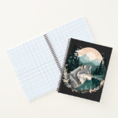 Carnet Wolf Faune Animaux Nature Extérieure Aquarelle (Intérieur)