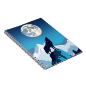 Carnet Wolf Howling à la Pleine lune (Côté Droit)