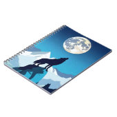 Carnet Wolf Howling à la Pleine lune (Côté gauche)