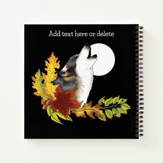 Carnet Wolf Howling Moon (Dos)