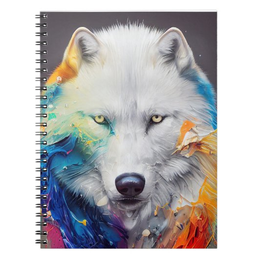 Carnet Wolf Loup Blanc Animal Discovery Aventure Nature (Devant)