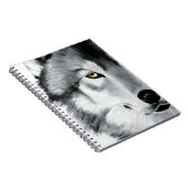 Carnet Wolf Portrait noir blanc (Côté Droit)