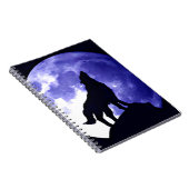 Carnet Wolf Silhouette & Pleine lune (Côté Droit)