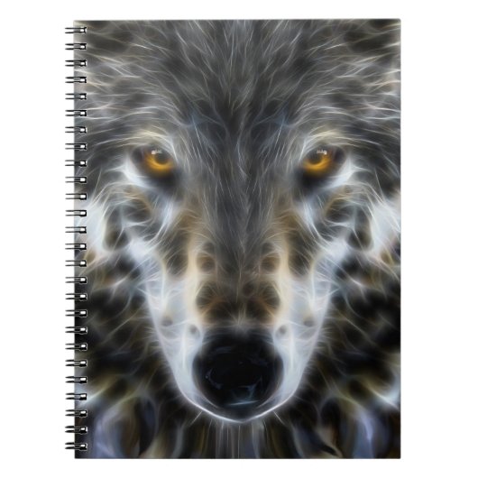 Carnet Wolf Woodland Portrait inspirant (Devant)