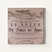 Carnet Wolfgang Amadeus Mozart avec signature Figaro (Dos)