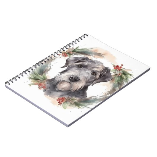 Carnet Wolfhound Festive Wreath (Côté gauche)