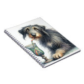 Carnet Wolfhound irlandais avec soda (Côté Droit)