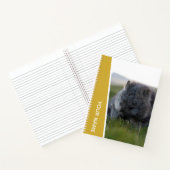 Carnet Wombat Australie Mignonne Manger Animal, Or (Intérieur)