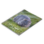 Carnet Wombat personnalisé (Côté gauche)