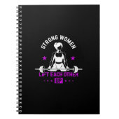 Carnet Womens Bodybuilding Gym Workout And Funny Training (Devant)