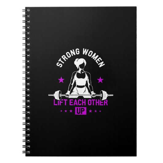 Carnet Womens Bodybuilding Gym Workout And Funny Training (Devant)