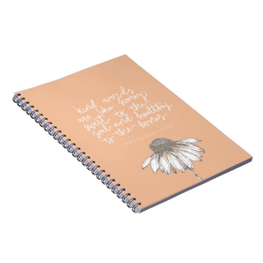 Carnet Women's Devotional Scripture Spiral Notebook (Côté Droit)