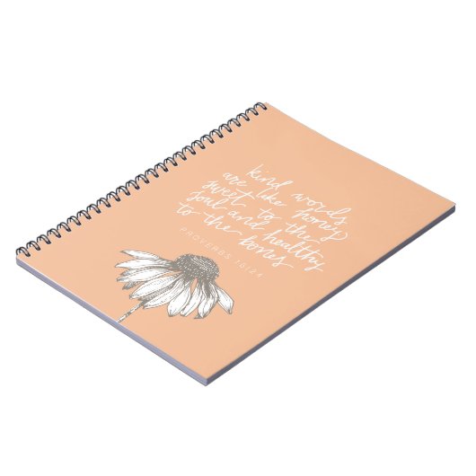 Carnet Women's Devotional Scripture Spiral Notebook (Côté gauche)