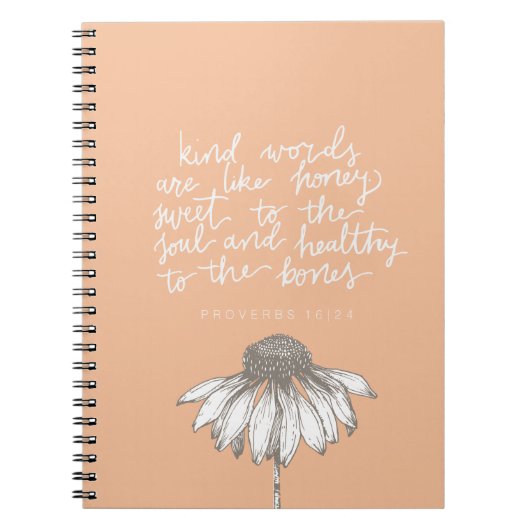 Carnet Women's Devotional Scripture Spiral Notebook (Devant)