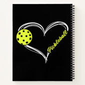 Carnet Womens Love Pickleball - mignon match de picklebal (Dos)
