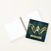 Carnet Wonder Woman Brossé Symbole d'or dessin (Intérieur)