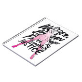 Carnet Wonder Woman Brush Typography Art (Côté gauche)