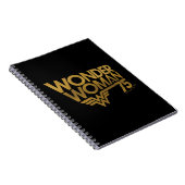Carnet Wonder Woman Logo Or du 75e anniversaire (Côté Droit)