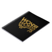 Carnet Wonder Woman Logo Or du 75e anniversaire (Côté gauche)