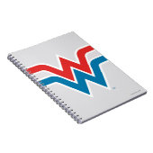Carnet Wonder Woman logo rouge blanc et bleu (Côté Droit)